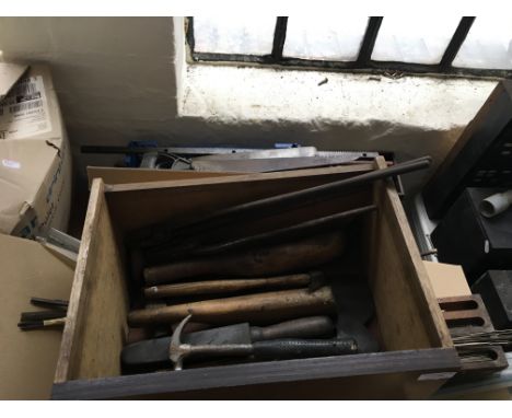 Eight containers of tools etc.