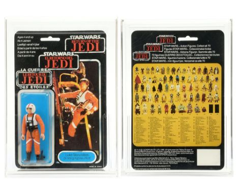 Palitoy Star Wars vintage Return of the Jedi Tri-Logo Luke Skywalker X-Wing Pilot 3 3/4" figure, Mint, within Excellent (slig