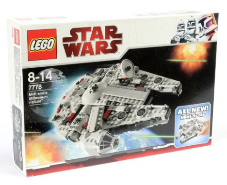 Lego Star Wars set number 7778 Midi-scale Millennium Falcon, within Near Mint sealed packaging. EX SHOP STOCK