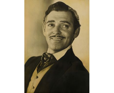 A Clark Gable oversized lobby portrait for Gone with the WindMGM, 1939. Oversized lobby portrait on board, framed. Because of