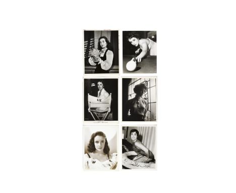 An Elizabeth Taylor group of portrait and candid photographsComprising 59 silver gelatin photographs featuring Taylor in love