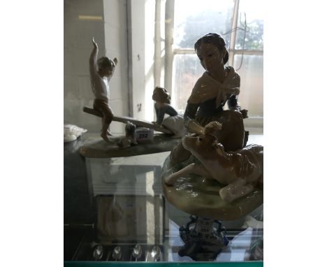 Two ceramic figurines to include Lladro