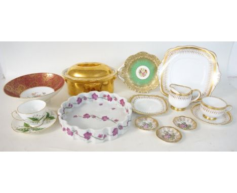 ROYAL ALBERT TEA SERVICE
with gilt decoration, comprising tea cups and saucers, milk jug, side plates and two sandwich plates