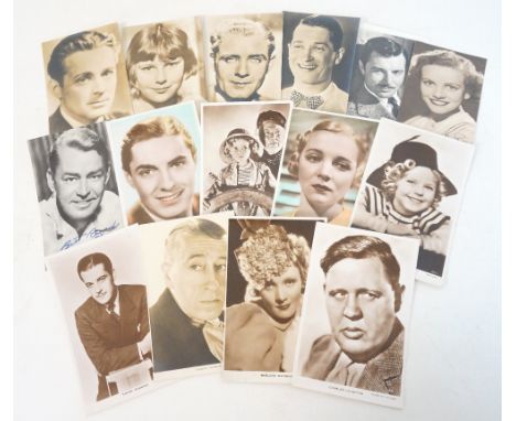 COLLECTION OF CINEMA PORTRAIT POSTCARDS
1930/50's, includes Marlene Dietrich, Clark Gable, Joan Crawford, Charles Chaplin, Do