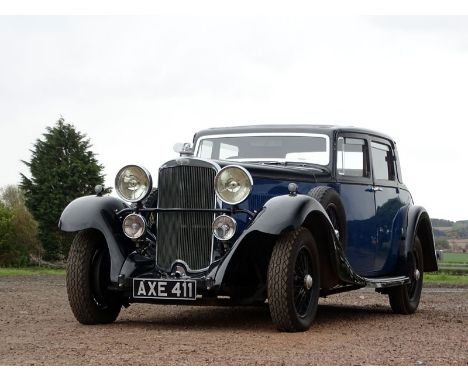 - Handsome four-door pillarless design and 1 of just 2 examples known to have survived
- A rival in period to the Alvis Speed