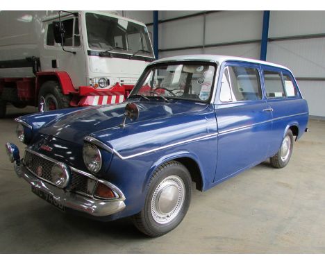 - Rare surviving estate version of the ever popular 105E Anglia, 997cc engine
- 74,000 recorded miles (unwarranted), Blue / G