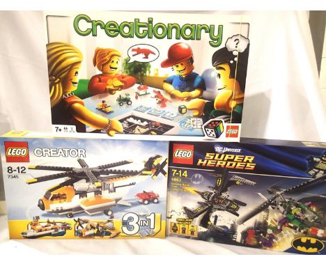 Three Lego boxed sets, last time 2205, 2119 and 2121. P&amp;P Group 2 (£18+VAT for the first lot and £3+VAT for subsequent lo
