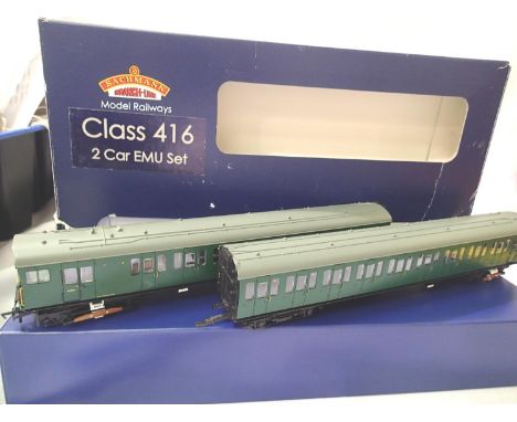 Bachmann 31-376 2 EP13 EMU Class 416 2 car set, in excellent condition, missing detail pack, outer box poor. P&amp;P Group 2 