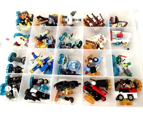 Storage box containing selection of Lego Dimensions. P&amp;P Group 1 (£14+VAT for the first lot and £1+VAT for subsequent lot