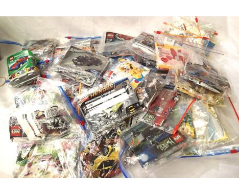 Approximately forty bagged Lego kits, all have been built and disassembled, contents appear complete. P&amp;P Group 2 (£18+VA