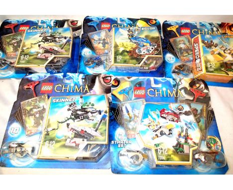 Five sealed Lego Legends Of Chima sets. P&amp;P Group 3 (£25+VAT for the first lot and £5+VAT for subsequent lots) 