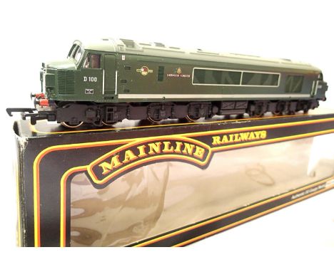 Mainline Class 4 Diesel, D100 Sherwood Forester Green, Late Crest. P&amp;P Group 1 (£14+VAT for the first lot and £1+VAT for 
