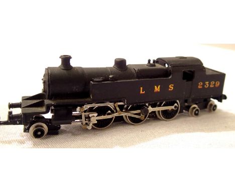 N Gauge kit built 2.6.4. tank, Black LMS 2329, in fair condition, requires attention. P&amp;P Group 1 (£14+VAT for the first 