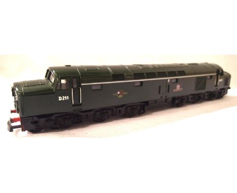 Jouef Class 40 Mauritania, finished as, D 211, Green, Late Crest, Empress Voyager Headboards Fitted, in excellent condition, 