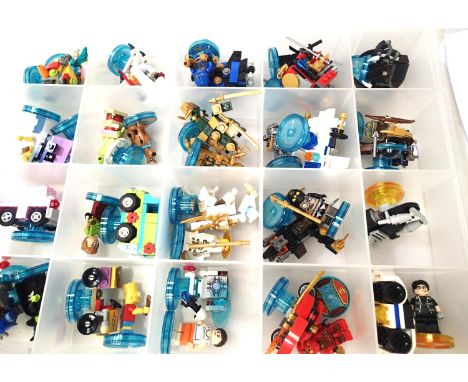 Storage box containing selection of Lego Dimensions. P&amp;P Group 1 (£14+VAT for the first lot and £1+VAT for subsequent lot