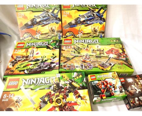 Seven Lego Ninjago kits boxed, all built and disassembled, appears complete. P&amp;P Group 3 (£25+VAT for the first lot and £