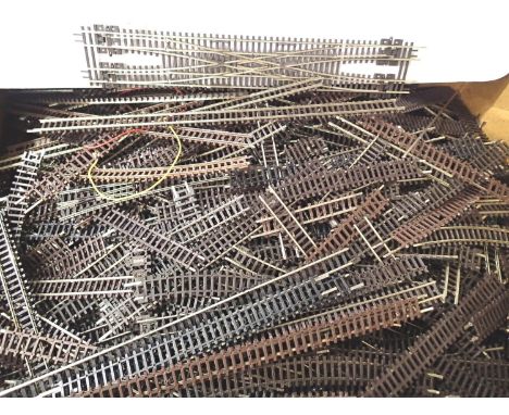 N Gauge set track pieces, good selection, all ex-layout/used, includes scissor crossing (needs attention). P&amp;P Group 2 (£
