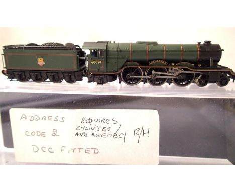 Dapol A3 Colorado 60094, BR Green, Early Crest, DCC fitted, code 2, valve gear/cylinder requires attention. P&amp;P Group 1 (