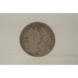 WILLIAM AND MARY HALF CROWN 1689, PRIMO SECOND REVERSE.