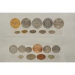 A BAG OF MIXED COINS