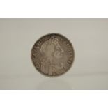 A CHARLES II 1676 HALF CROWN V F SCARCE.