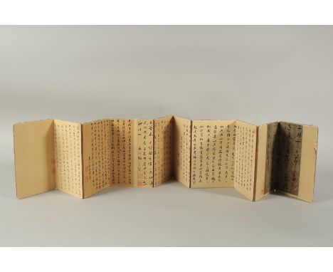 A CHINESE BOOK with calligraphy.
