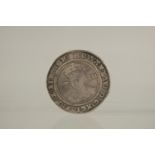 AN EDWARD VI 1549 - 1553 SHILLING, V F SCARCE.