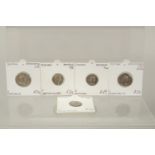RONAN VESPASIAN (69 -79) DENARUOU OF ROME VESTA SEALOT TRI-POT G F and four other Roman coins.(5).