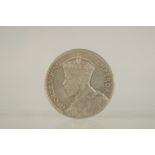 A NEW ZEALAND 1935 HALF CROWN, FINE, SCARCER DATE.