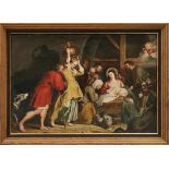 Rubens, Peter Paul - Kopie des 19. Jh.Anbetung des Jesuskindes durch die Hirten im Stall(Siegen