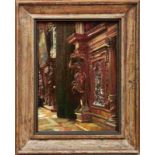Hildebrandt, EduardInterieur eines italienischen Palazzo(Danzig 1818-1869 Berlin) Öl/Lwd., doubl.