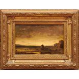 Meixner, LudwigAbendstimmung mit Fischerbooten an der Küste(München 1828-1885 ebd.) Öl/Holz.