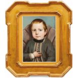 Borel, Pjotr FjodorovitchPortrait von Sergei Alexandrowitsch Romanow als Kind(1829-1898) Öl/Blech.