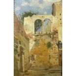 Kaempffer, EduardIn Taormina(Münster 1859-1926 Obernigk/Schlesien) Lichtdurchfluteter Blick auf eine