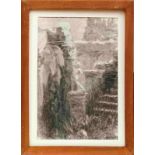 Hirémy-Hirschl, AdolfParklandschaft(Temeswar 1860-1933 Rom) Kohlezeichnung/Papier. Links unten