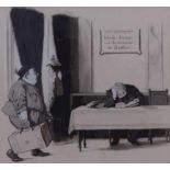 Kirchner, EugenGelangweilter Wärter im Badehaus(Halle 1865-1938 München) Lavierter Tuschzeichnung,