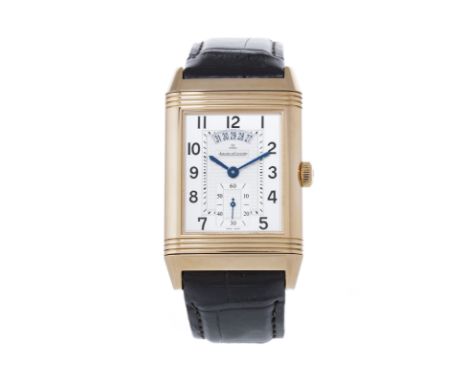 Jaeger-LeCoultre, Reverso Duodate, réf. 273.2.85, montre en or rose 750Mouvement: cal. 986, mécanique, 19 rubisBoîtier: n°312