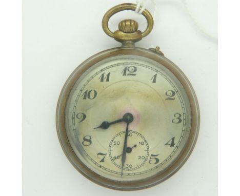 WWII period German pocket watch, with engraved dedication to a soldier in the II/SS Germania Regiment which were stationed at