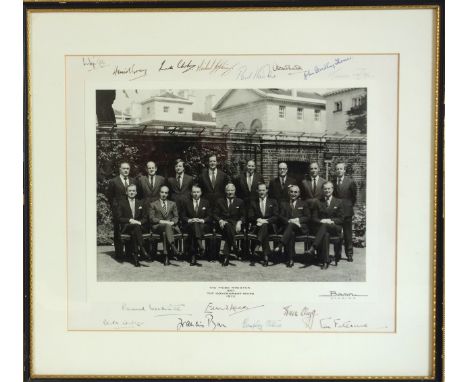 Queen Elizabeth II ? a signed colour photograph ? Her Majesty Queen Elizabeth II with the Vice-Chamberlains of the Household 