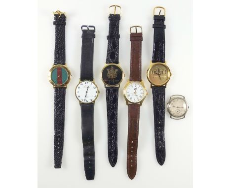 Wristwatch with a white enamelled dial inscribed ?Peter Trevor &amp; Co Ltd, Regent St. W.1., 17 Jewells, Incabloc?, in a gil