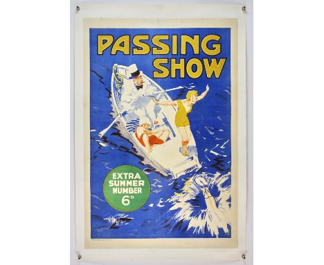 The Passing Show Magazine - Original vintage advertising poster for the Passing Show magazine and its Extra Summer Number cos