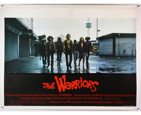 The Warriors (1979) British Quad film poster, first release pre-soundtrack snipe, directed by Walter Hill, Paramount, linen b