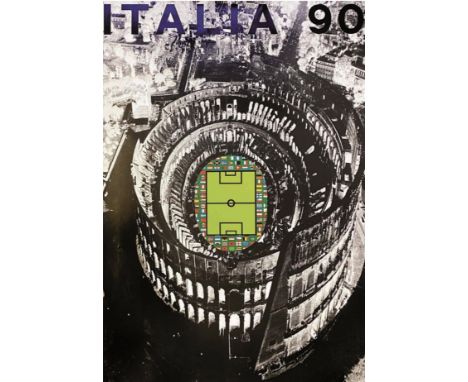 Alberto Burri (1915-1995) Italia 90 poster, offset lithograph, 100cm x 70cm