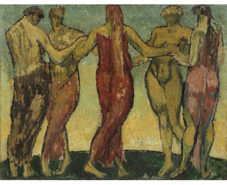 Duncan Grant (British, 1885-1978)Dancers oil on canvas71.2 x 91.6 cm. (28 x 36 in.)Painted in 1912Footnotes:ProvenanceAcquire