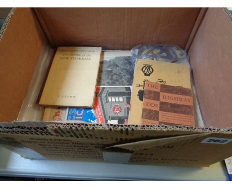 Box of Vintage Automobilia Leaflets