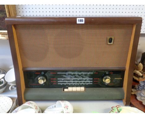 Vintage 1950s Murphy Valve Radio in Walnut Case