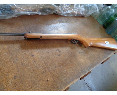 Vintage Air Rifle with Walnut Stock