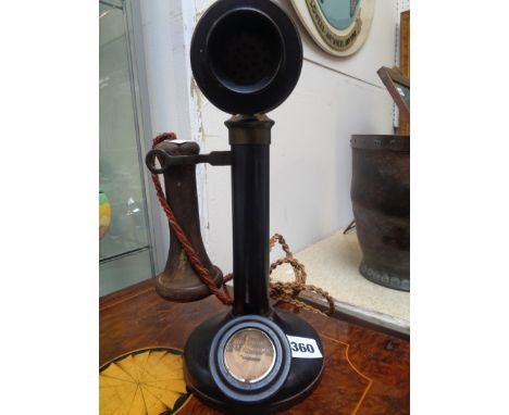 Vintage Bakelite handled Stick Telephone