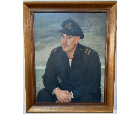 Bernard Hailstone (1910-1987), portrait of a young sailor, oil on canvas, signed, 79cm by 62cm