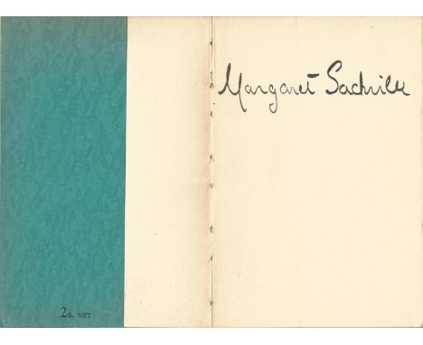 Margaret Sackville Paperback Book The Double House and other Poems 1935 signed by the Author on the First Page some age relat